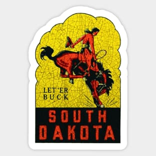 South Dakota Cowboy Sticker